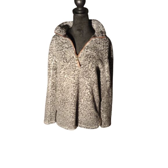 Alpine Sherpa Women's Size Medium Pull Over 1/4 Zip Sweater - Picture 1 of 7